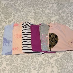 6x Girls T-Shirt Bundle
